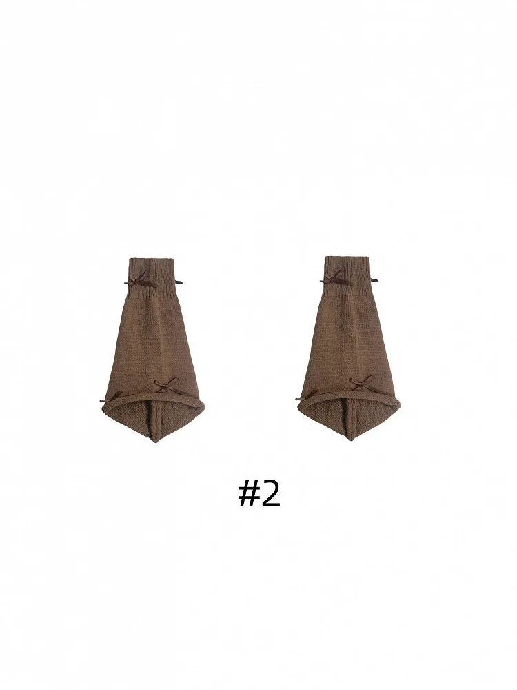 4 Colors Bowknot Leg Warmers