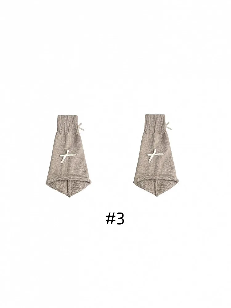 4 Colors Bowknot Leg Warmers