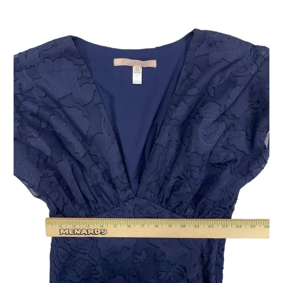 Anthropologie Hutch Lindy Bohemian Dress Size 0 Dark Navy