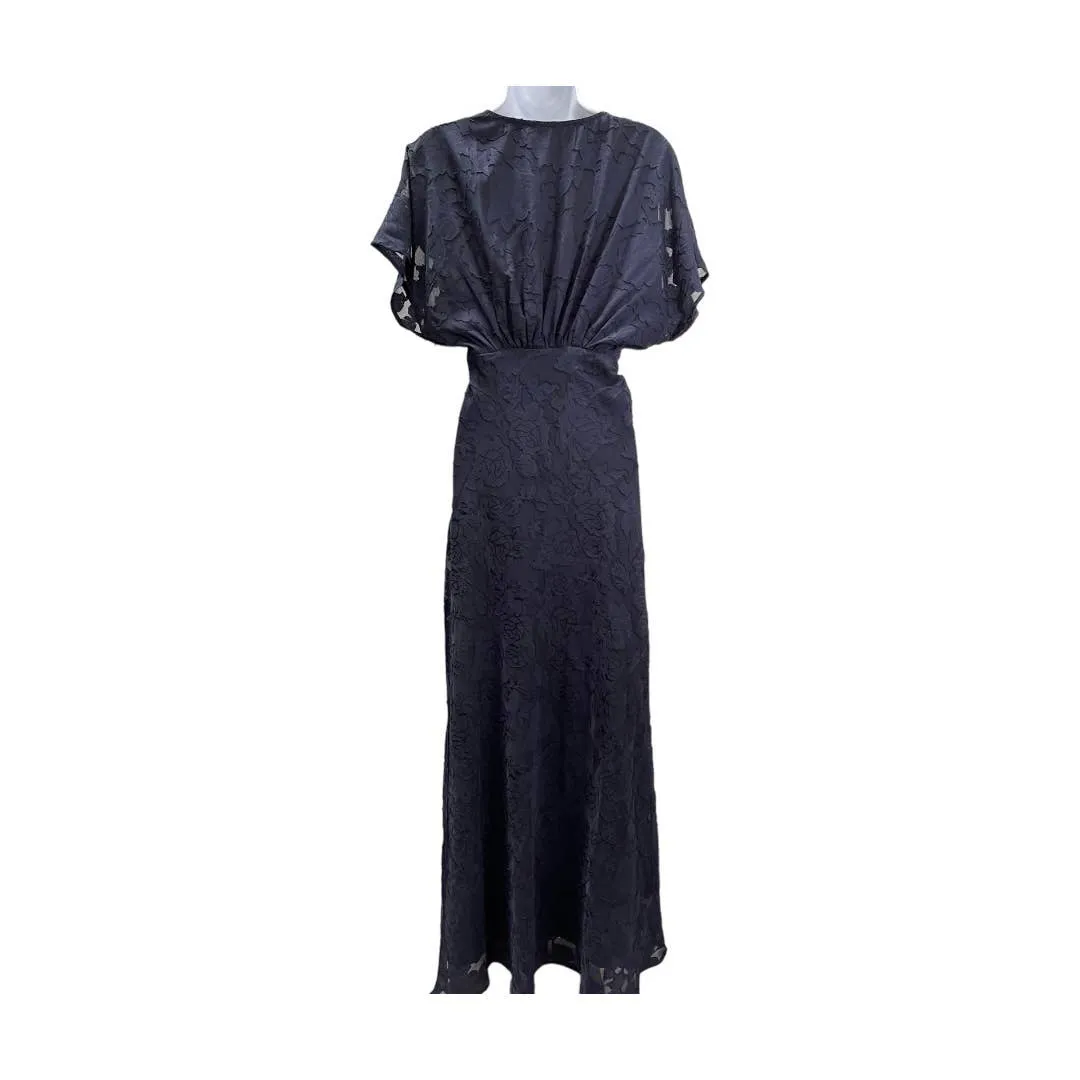 Anthropologie Hutch Lindy Bohemian Dress Size 0 Dark Navy