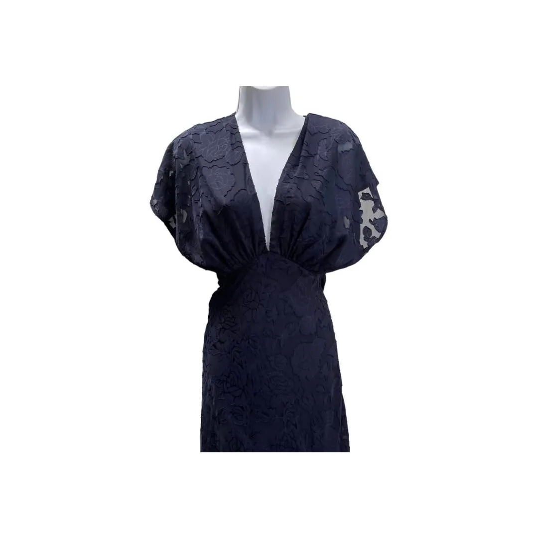 Anthropologie Hutch Lindy Bohemian Dress Size 0 Dark Navy