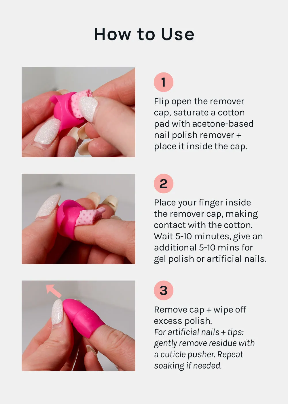 AOA Nail Polish Remover Caps