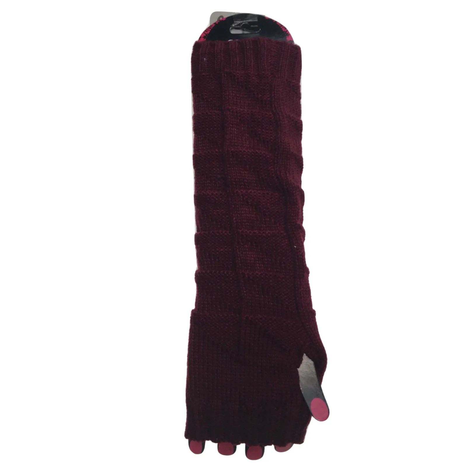 ARM WARMERS Knitted Long Fingerless Gloves Winter Mitten Cover Womens Party