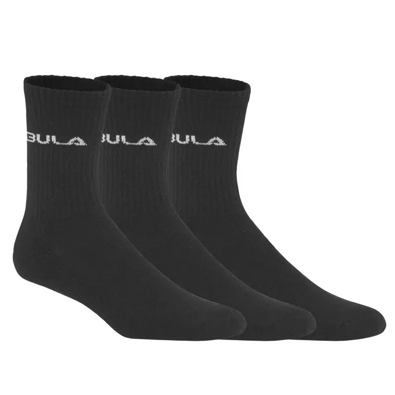 Bula Men&#x27;s Classic Socks 3pk Black | Buy Bula Men&#x27;s Classic Socks 3pk Black here | Outnorth