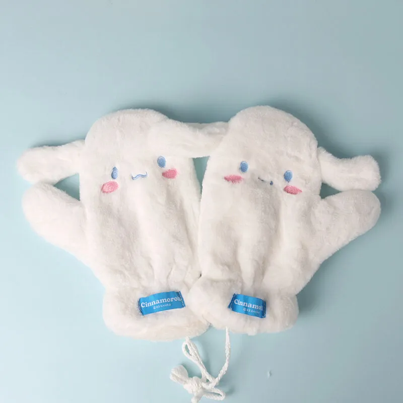 Cinnamoroll White Fluffy Mittens