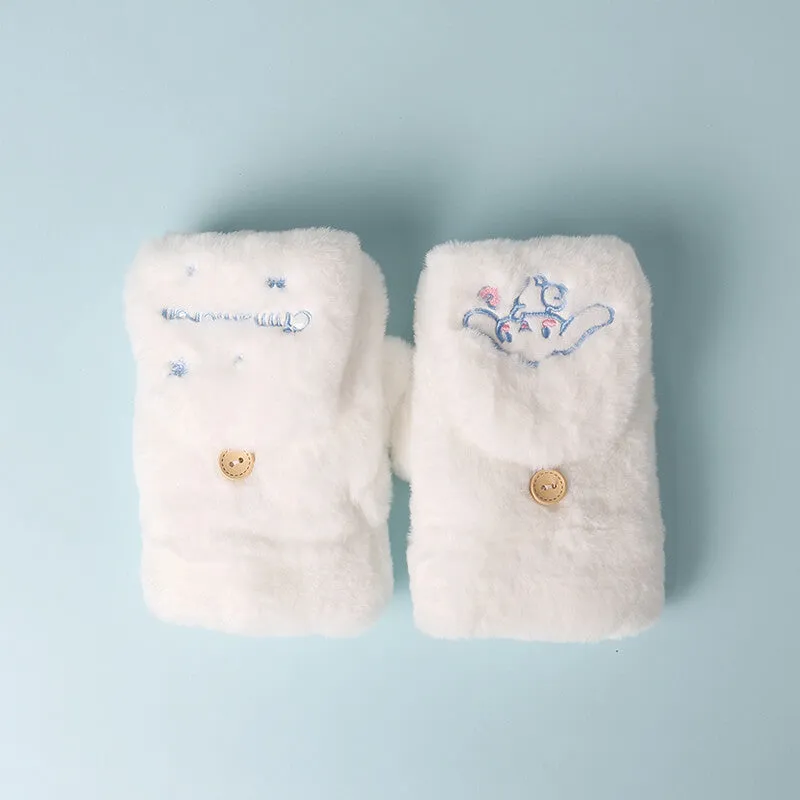 Cinnamoroll White Fluffy Mittens