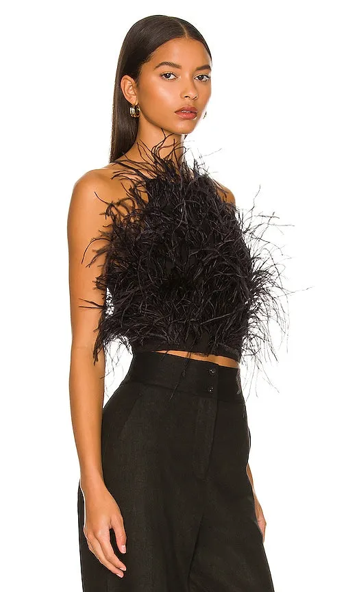 Cult Gaia Joey Top in Black