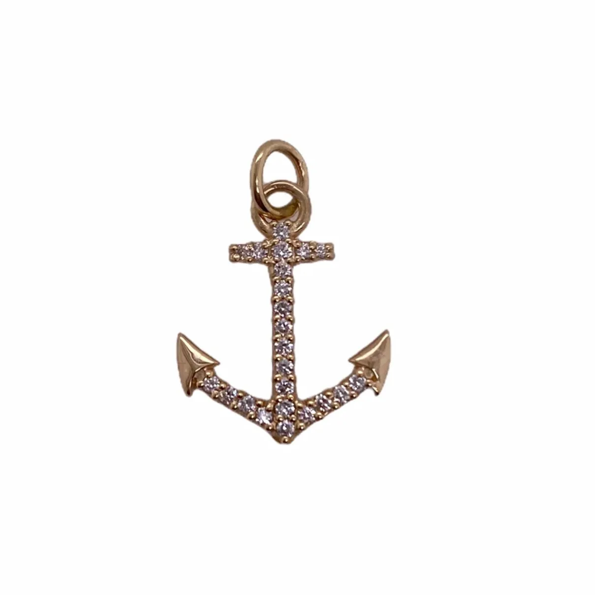 Diamond Anchor Pendant