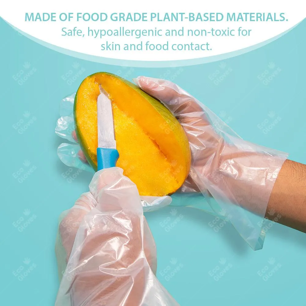 Eco Gloves Disposable Eco-Friendly Compostable Gloves (Case of 24 Boxes)