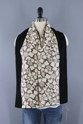 Funny Face Novelty Print Silk Scarf