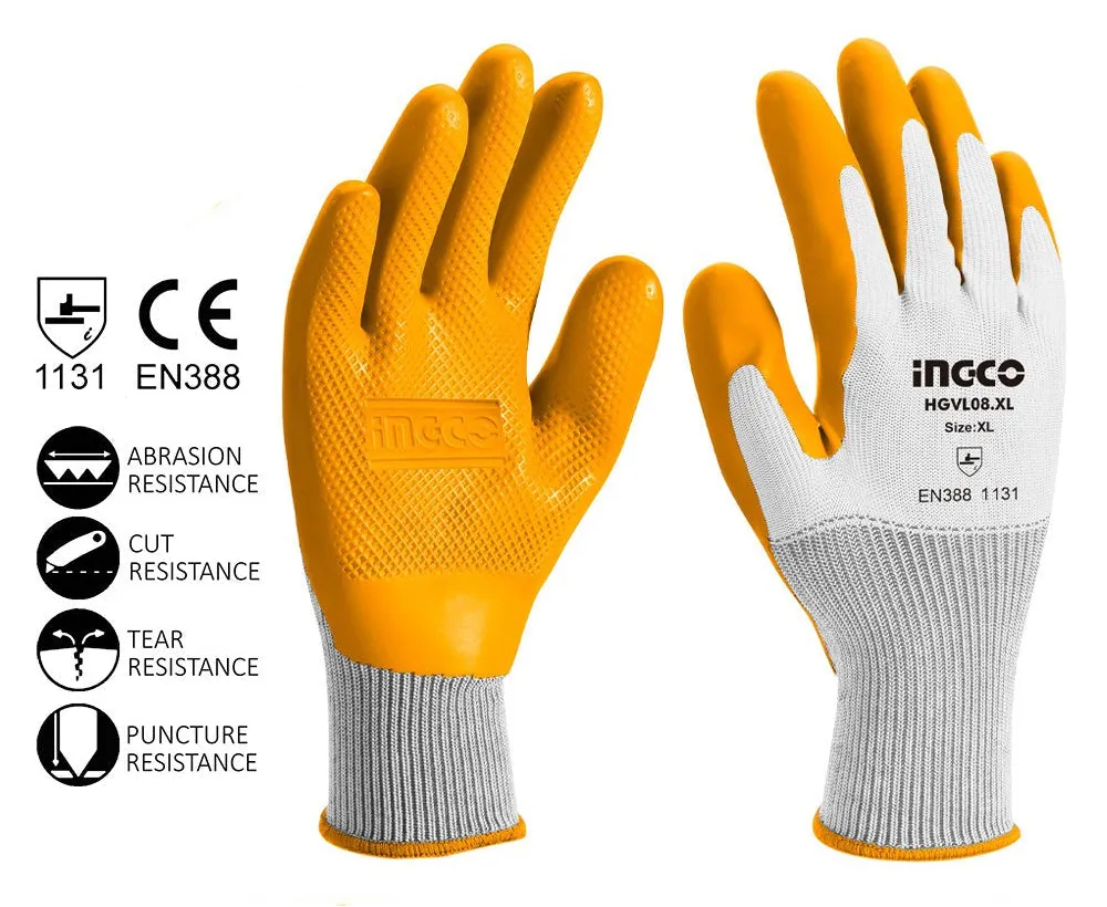 Ingco HGVL08-XL Latex Gloves XL