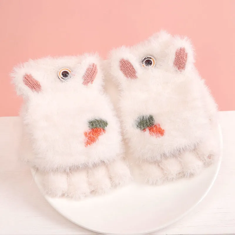 Kawaii Cozy Half Finger Gloves