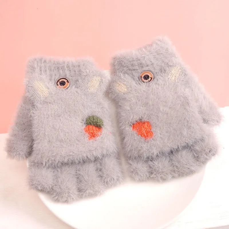 Kawaii Cozy Half Finger Gloves