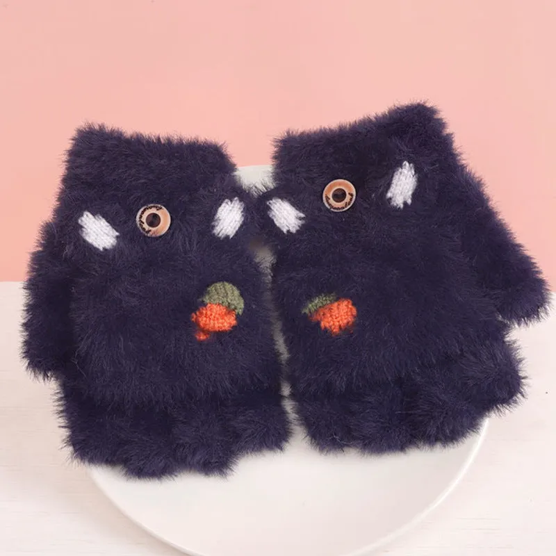 Kawaii Cozy Half Finger Gloves
