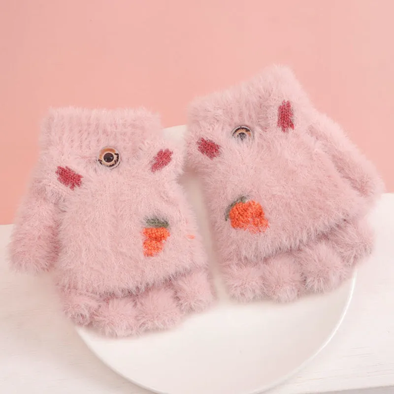 Kawaii Cozy Half Finger Gloves