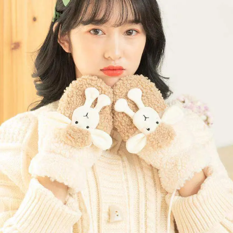 Kawaii Cozy Thick Sheep Mittens