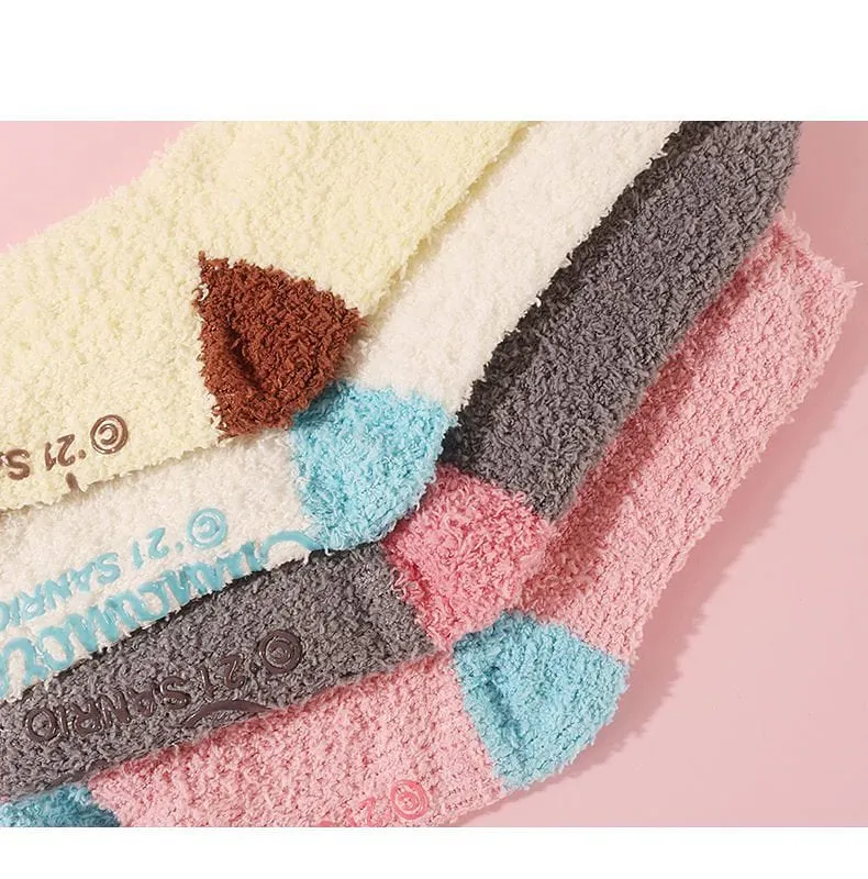 Kawaii Cute Cinnamoroll Floor Socks