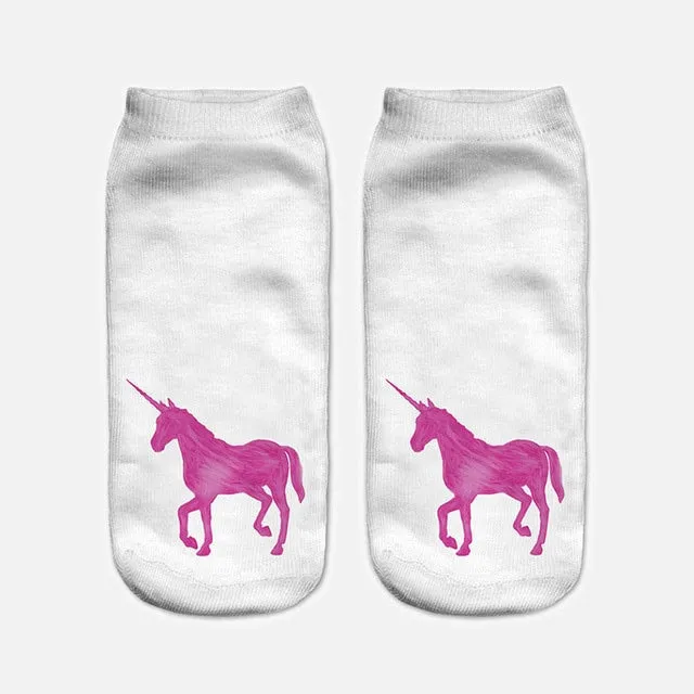 Kawaii Harajuku 3D Unicorn Socks