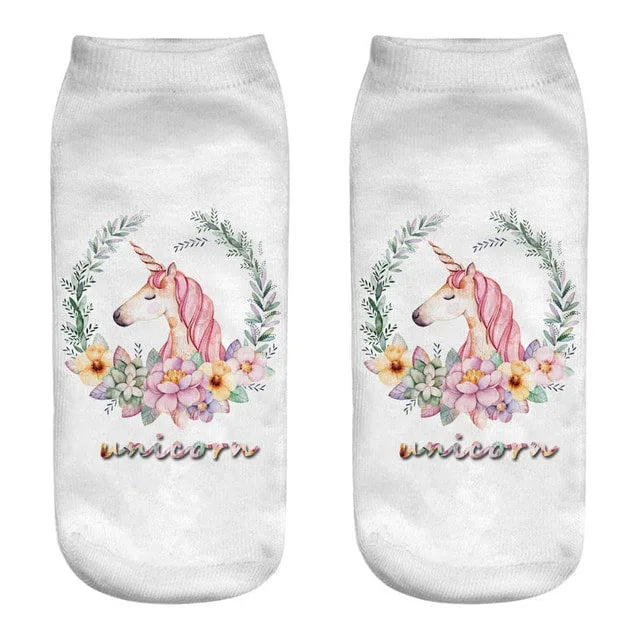 Kawaii Harajuku 3D Unicorn Socks