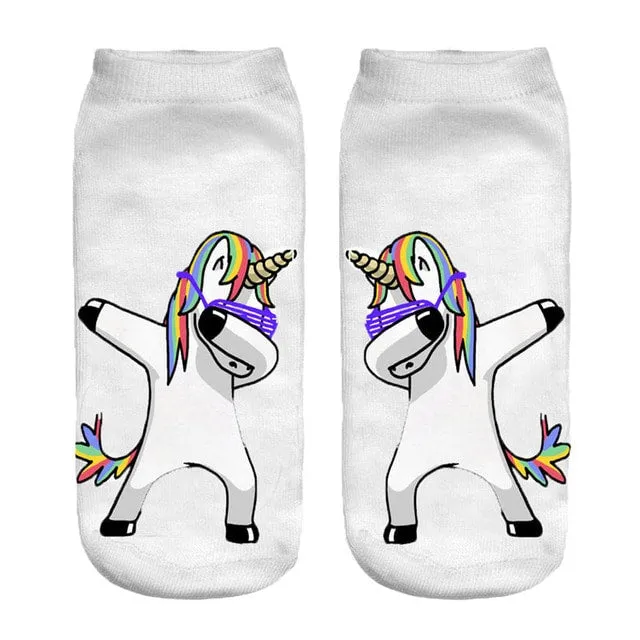Kawaii Harajuku 3D Unicorn Socks