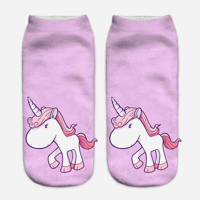 Kawaii Harajuku 3D Unicorn Socks