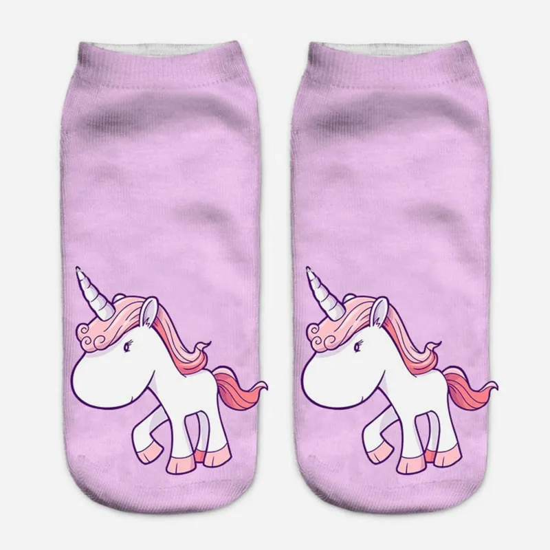 Kawaii Harajuku 3D Unicorn Socks