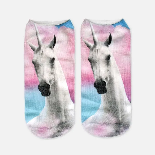 Kawaii Harajuku 3D Unicorn Socks