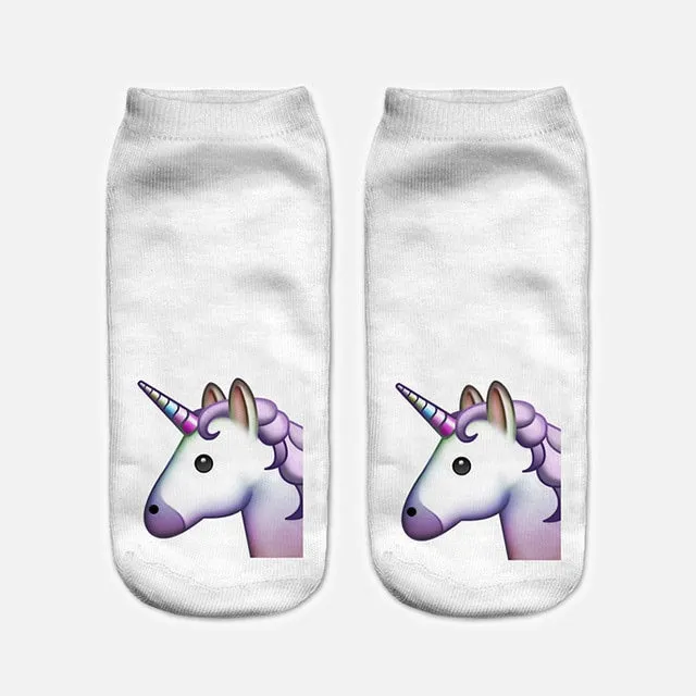 Kawaii Harajuku 3D Unicorn Socks