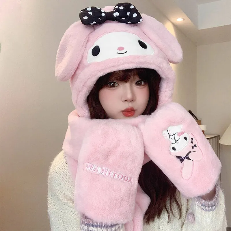 My Melody Jirai Kei Hat Scarf