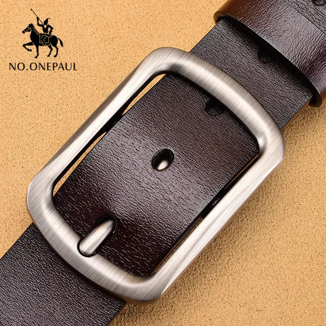 NO.ONEPAUL Jeep Genuine Leather Belt For Men