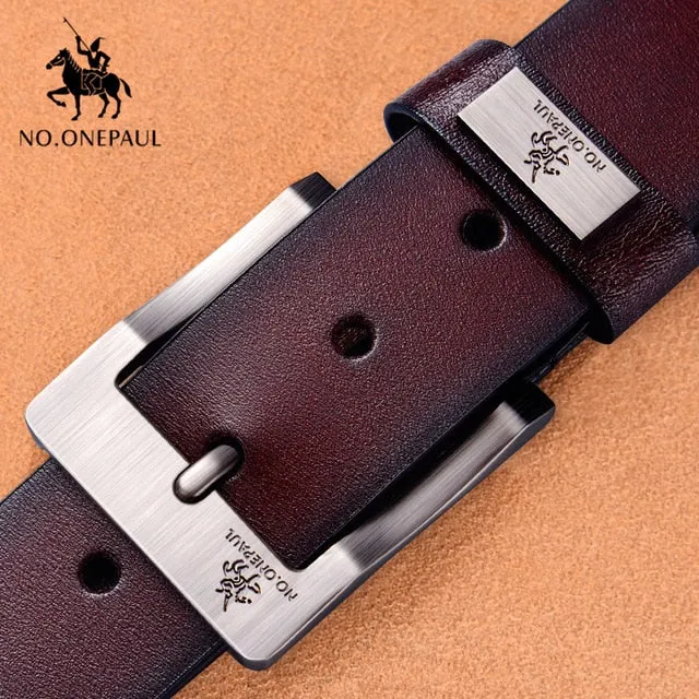 NO.ONEPAUL Jeep Genuine Leather Belt For Men