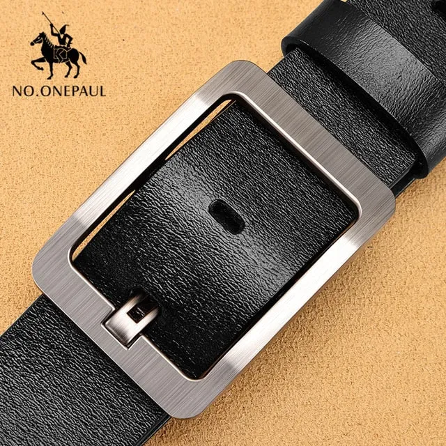 NO.ONEPAUL Jeep Genuine Leather Belt For Men
