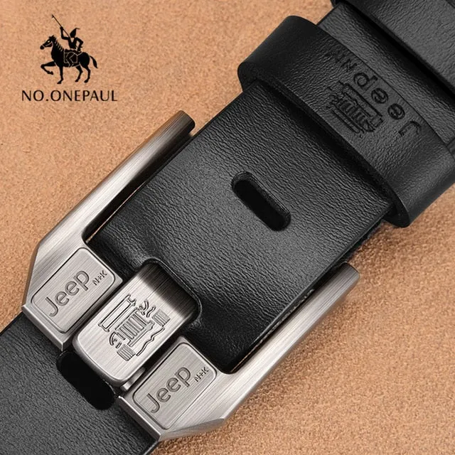 NO.ONEPAUL Jeep Genuine Leather Belt For Men