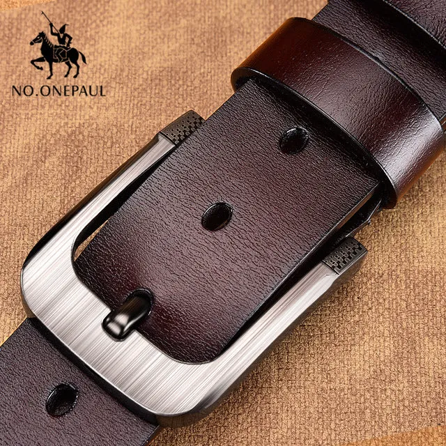 NO.ONEPAUL Jeep Genuine Leather Belt For Men
