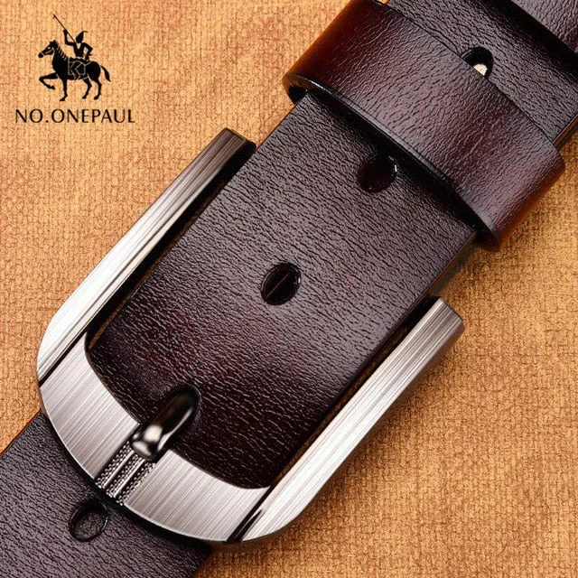 NO.ONEPAUL Jeep Genuine Leather Belt For Men