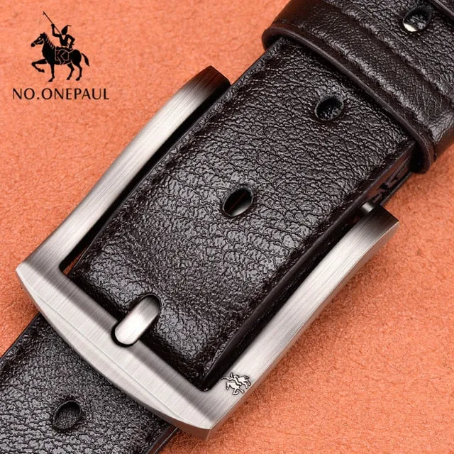 NO.ONEPAUL Jeep Genuine Leather Belt For Men