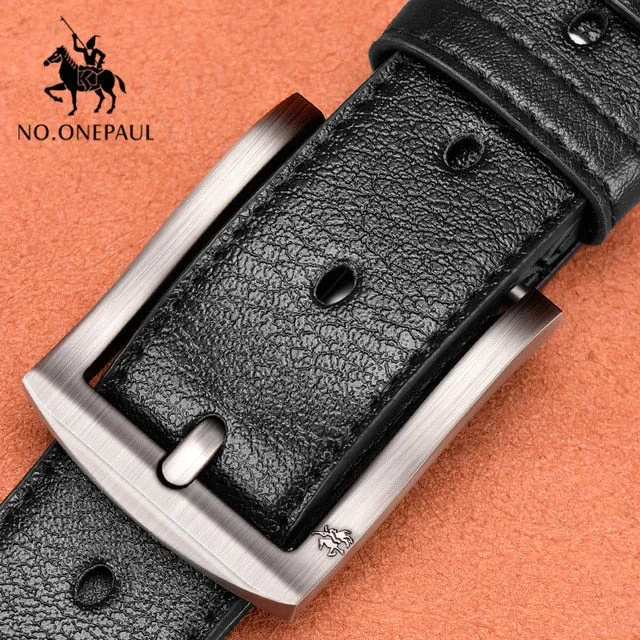 NO.ONEPAUL Jeep Genuine Leather Belt For Men