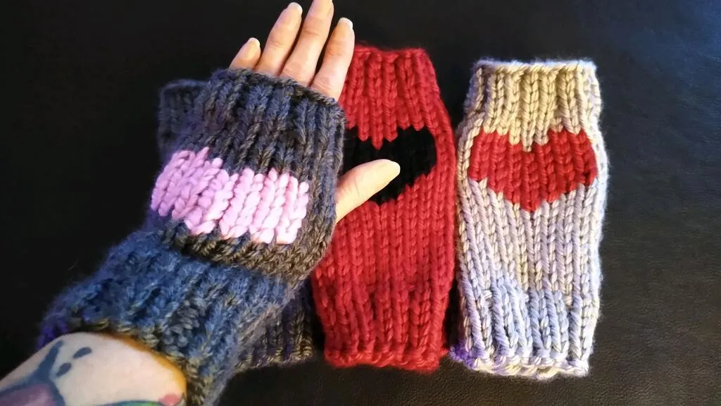 Open Finger Knitted Gloves