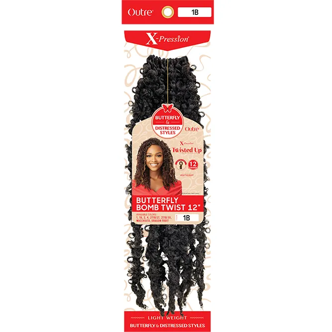 Outre: Xpression Twisted Up Butterfly Bomb Twist 12" Crochet Braids
