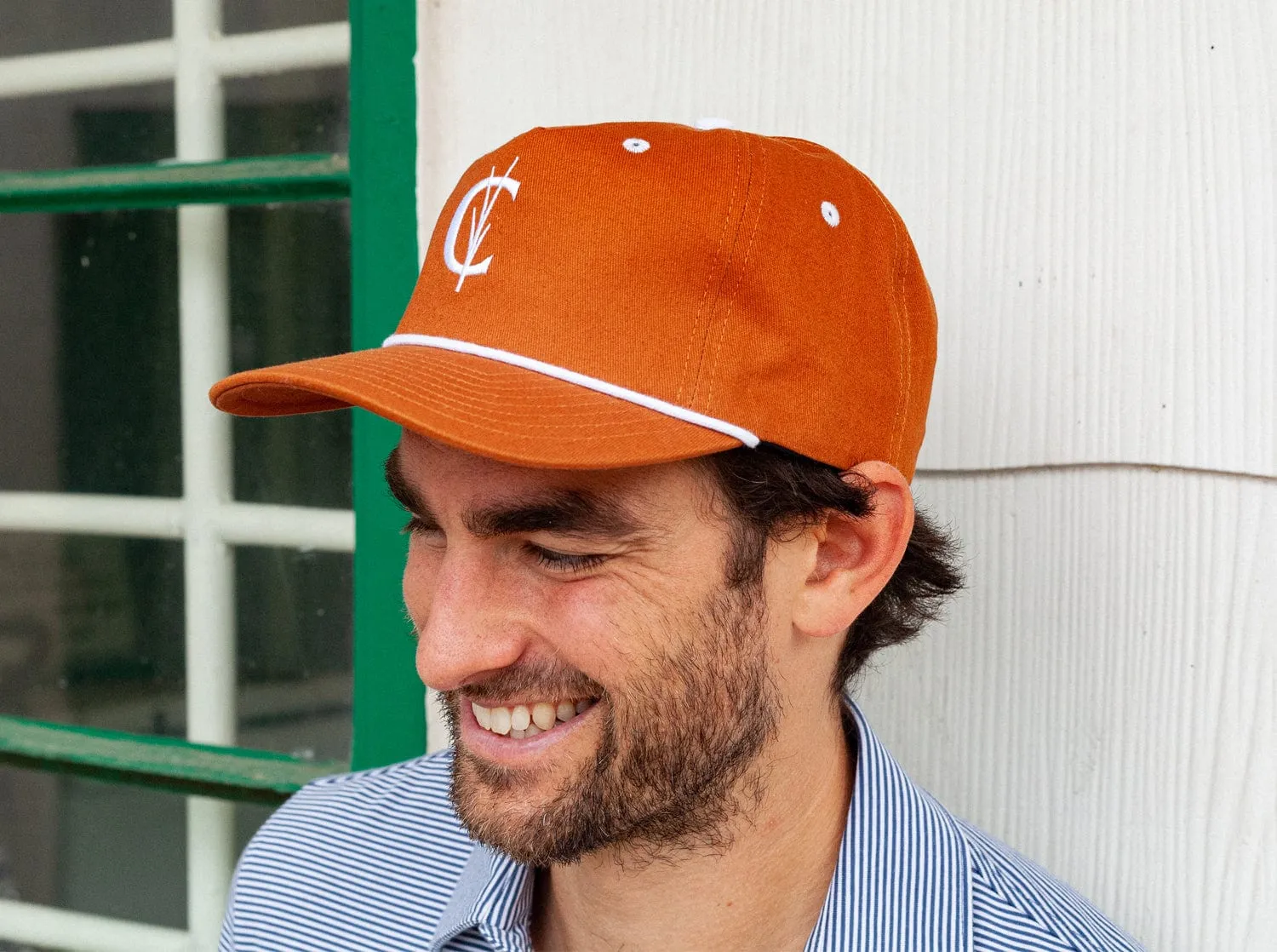 Throwback Hat - Grassy C - Burnt Orange