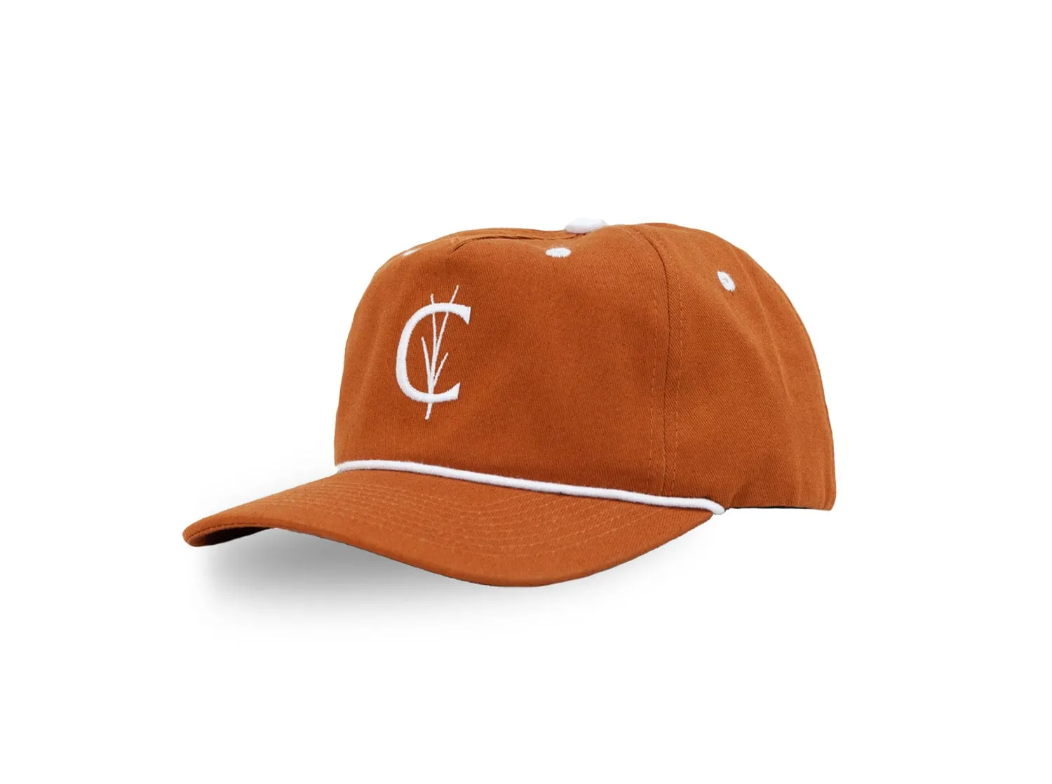 Throwback Hat - Grassy C - Burnt Orange