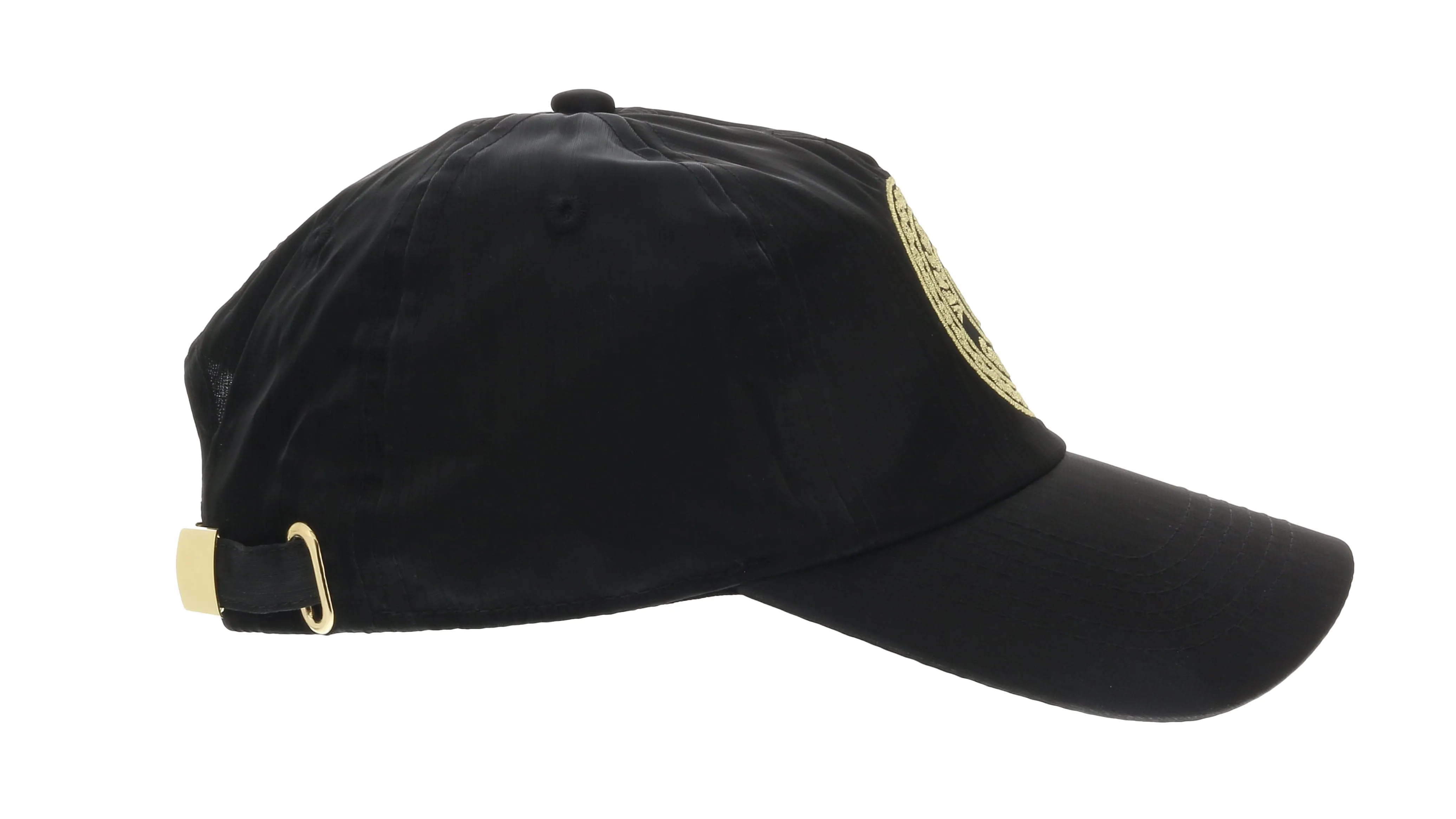 Versace Jeans Couture Black V Logo Medallion Cap-One Size