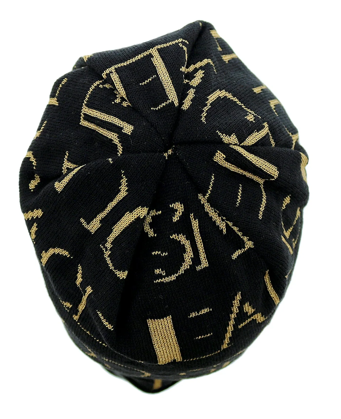 Versace Jeans Couture Black/Gold  Signature Warm Beanie