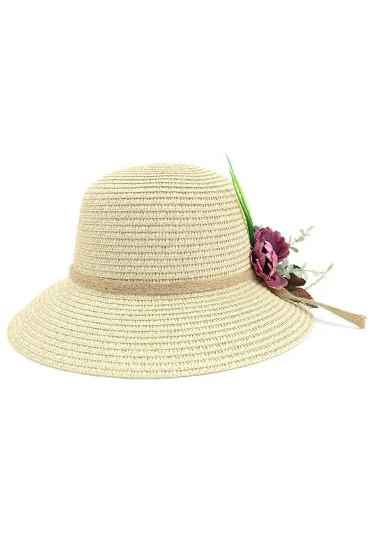 Women's Flower Floppy Sun Hat