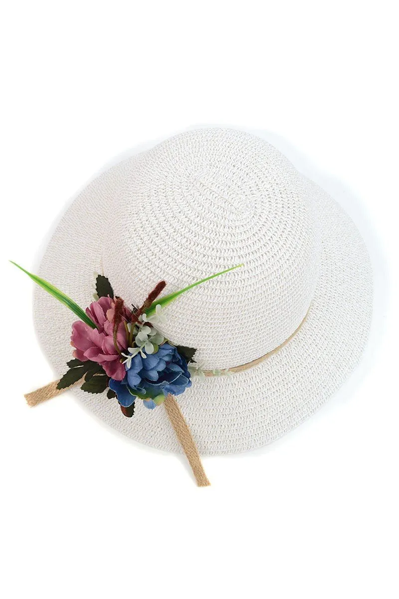 Women's Flower Floppy Sun Hat