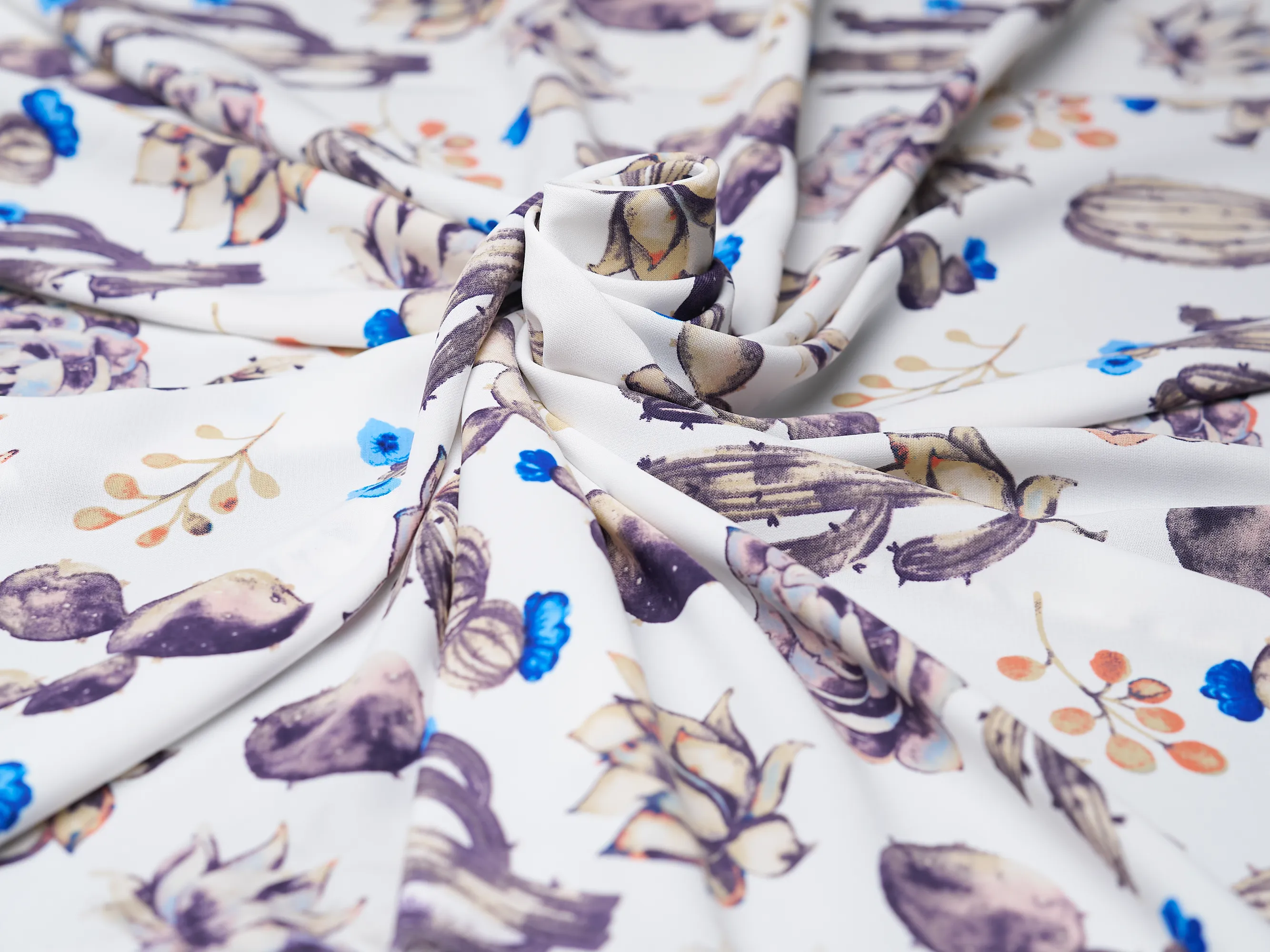 Woolpeach fabric by the yard -  Cactus floral print