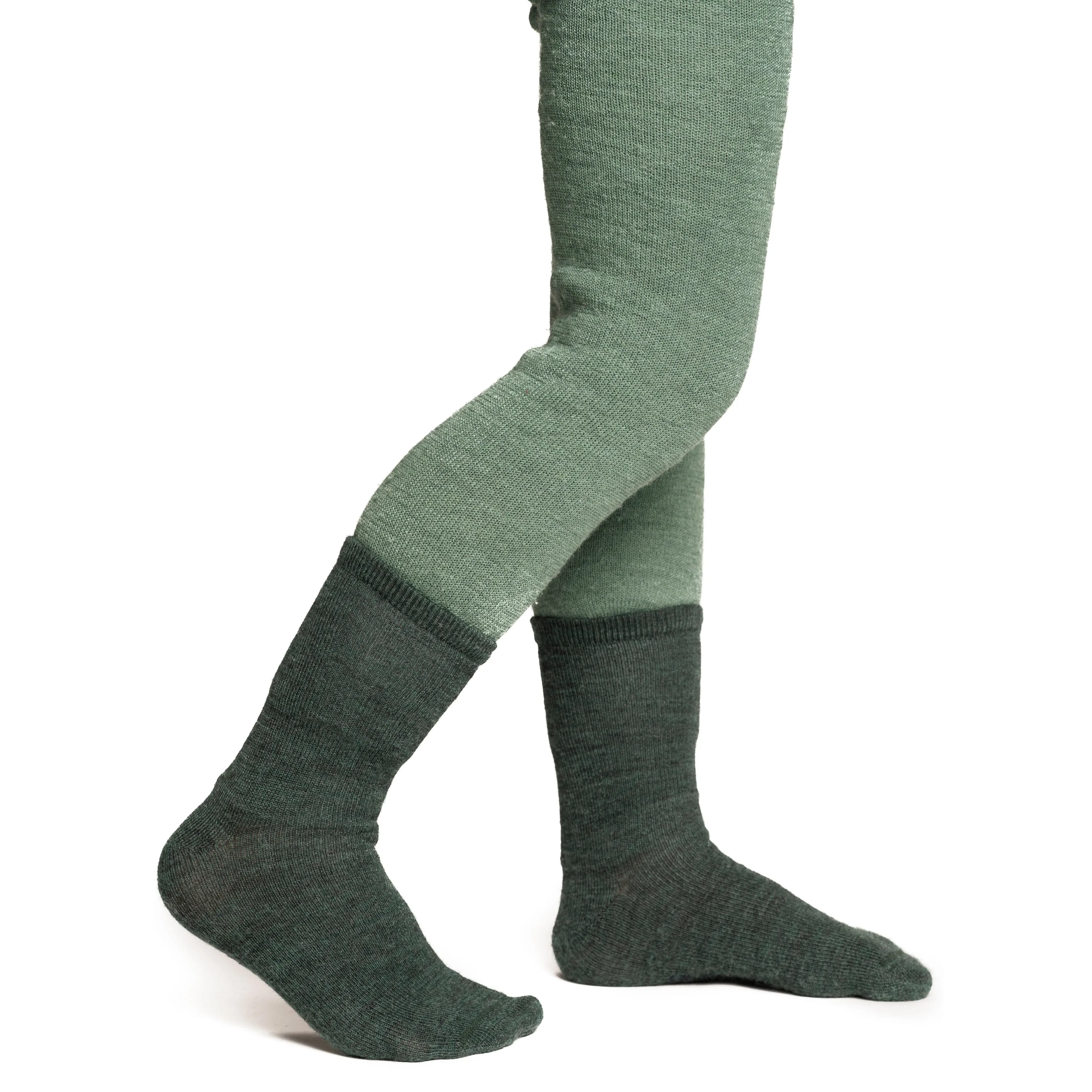 Woolpower Kids&#x27; Socks Liner Classic Forest Green | Buy Woolpower Kids&#x27; Socks Liner Classic Forest Green here | Outnorth
